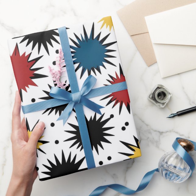 Pop-Art-Comic-Splash Geschenkpapier (Schenken)