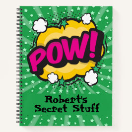 Pop Art Comic Stil personalisiert Notizbuch