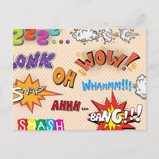 Pop Art Comic Style Ha Ha Ha! Postkarte (Vorderseite)