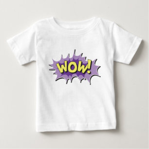 Pop-Art-Comic-Style Wow Baby T-shirt