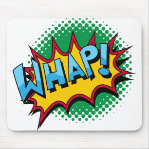 Pop Art Comic Style Wumm! Mousepad