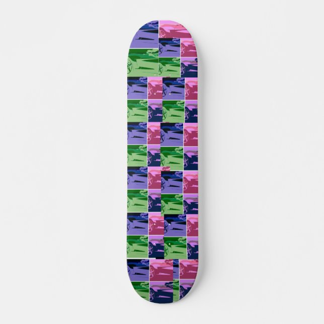 Pop Art Corvettes Skateboard (Vorne)