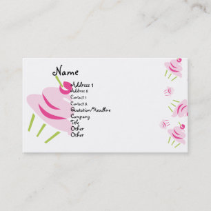 Pop Art Cupcake Visitenkarte