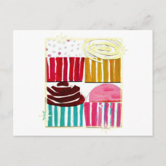 Pop Art Cupcakes Postkarte