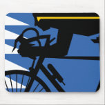 Pop Art Cyclist Mousepad<br><div class="desc">Pop Art Cyclist</div>