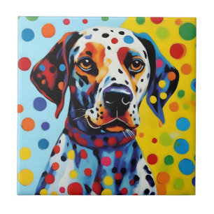 Pop Art Dalmatiner Dog Fliese