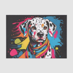 Pop Art Dalmatiner Splash Seidenpapier