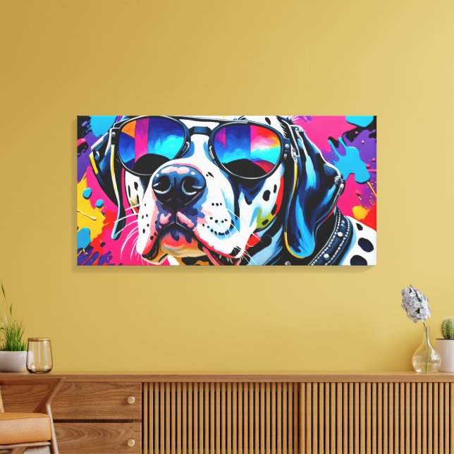 POP ART DALMATION 3 LEINWANDDRUCK (Insitu (Wohnzimmer))