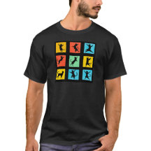 Pop Art Dancing Cat Silhouetten