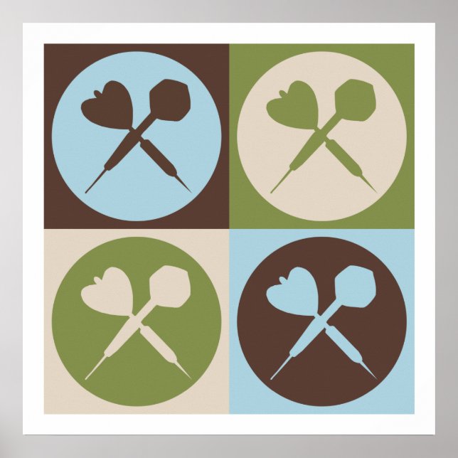 Pop Art Darts Poster (Vorne)