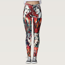 Pop Art Déco Leggings - Cool