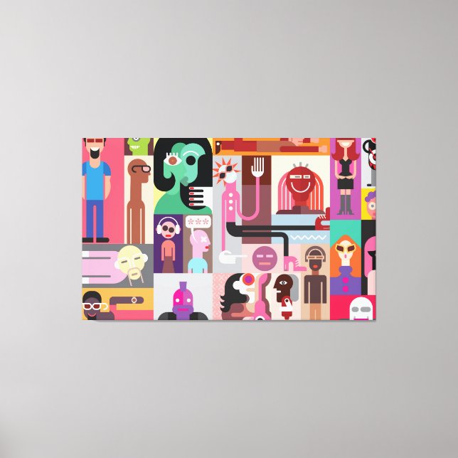 Pop Art Design Leinwanddruck (Vorderseite)