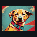 Pop Art Dog Foto - Moderne Retro Color Block Poste Poster<br><div class="desc">"Pop Art Dog Foto - Modernes Retro Color Block Poster" Erhöhen Sie Ihren Platz mit unserem Poster "Pop Art Dog Foto", einem kühlen und lebendigen Stück, das moderne Trends nahtlos mit einem Hauch von Retro-Charme verbindet. Dieses Poster zeichnet sich durch ein stilvolles Farbblockdesign aus, das Ihre Liebe für Hunde auf...</div>