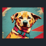 Pop Art Dog Foto - Moderne Retro Color Block Poste Poster<br><div class="desc">"Pop Art Dog Foto - Modernes Retro Color Block Poster" Erhöhen Sie Ihren Platz mit unserem Poster "Pop Art Dog Foto", einem kühlen und lebendigen Stück, das moderne Trends nahtlos mit einem Hauch von Retro-Charme verbindet. Dieses Poster zeichnet sich durch ein stilvolles Farbblockdesign aus, das Ihre Liebe für Hunde auf...</div>