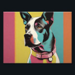 Pop Art Dog Foto - Modernes Retro Color Block Post<br><div class="desc">"Pop Art Dog Foto - Modernes Retro Color Block Poster" Erhöhen Sie Ihren Platz mit unserem Poster "Pop Art Dog Foto", einem kühlen und lebendigen Stück, das moderne Trends nahtlos mit einem Hauch von Retro-Charme verbindet. Dieses Poster zeichnet sich durch ein stilvolles Farbblockdesign aus, das Ihre Liebe für Hunde auf...</div>