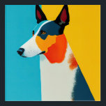 Pop Art Dog Portrait Acryl Wandkunst<br><div class="desc">Ein schönes, lebendiges Porträt einer einladenden Kanine für Hundefreunde jeden Strips.</div>