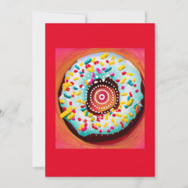 Pop Art Donut Feiertagskarte