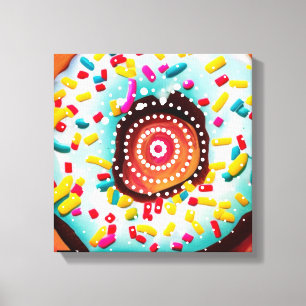 Pop Art Donut Leinwanddruck