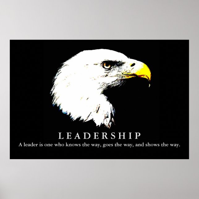 Pop Art Eagle Leadership Poster (Vorne)