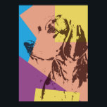 Pop Art Effect Beagle Poster<br><div class="desc">Pop Art Effect Beagle. Einfaches Retro-Pop-Kunsteffekt Beagle-Design in Gelb,  Blau Rosa und lila Farben. Dieses Kunstwerk ist ein großartiges Geschenk für Hundefreunde oder alle,  die Beagle Lieben.</div>