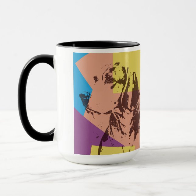 Pop Art Effect Beagle Tasse (Links)
