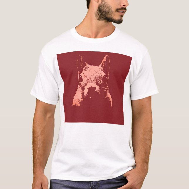 Pop Art Eichhörnchen T-Shirt (Vorderseite)