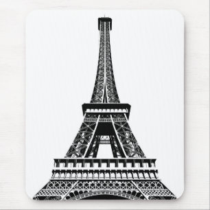 Pop Art Eiffel Tower Paris Frankreich Vorlage Mousepad