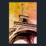 Pop Art Eiffel Tower Paris Romantik Stadt Poster<br><div class="desc">Paris City Places & Sightseeings - Eiffelturm Digitale Fotografie Kunstwerk</div>