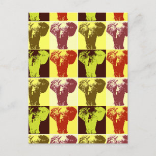Pop Art Elephant Cartes postales