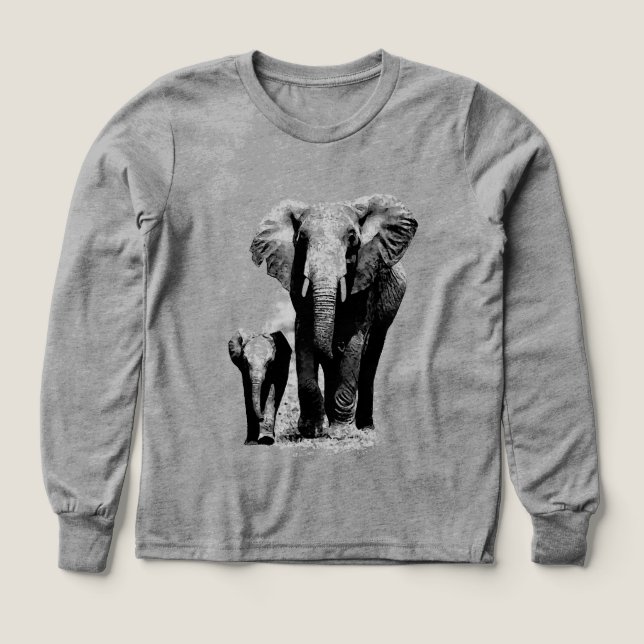 Pop Art Elephant Family Mama Baby (Design Vorderseite)