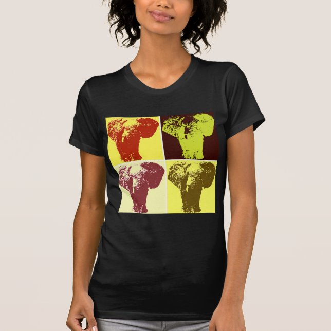Pop Art Elephant T-Shirt (Vorderseite)
