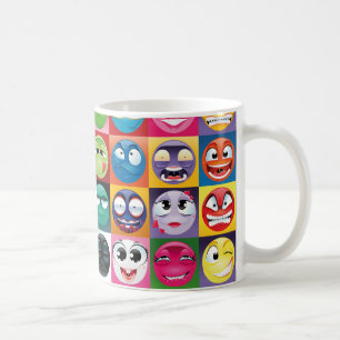 Pop Art Emojis Kaffeetasse