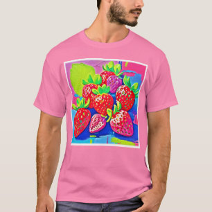 Pop Art Erdbeeren T-Shirt