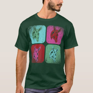 Pop Art Esel Liebhaber Bauernhof Tier Landwirtscha T-Shirt