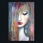 Pop Art Fantasy Woman Asleep Poster<br><div class="desc">"Asleep" © Molly Harrison 2012 www.mollyharrisonart.com Aus meiner ursprünglichen Aquarell- und Acrylmalerei.</div>