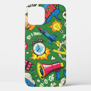 Pop Art farbenfrohe nahtlose Muster mit Comic Spee Case-Mate iPhone Hülle