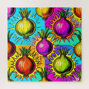 Pop-Art Farbige Zwiebeln