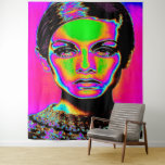 Pop Art Fashion Tapestry Wandteppich<br><div class="desc">Ein Kunstwerk, das Mode und Pop betrachtet</div>