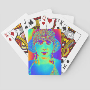 Pop Art Flapper Spielkarten