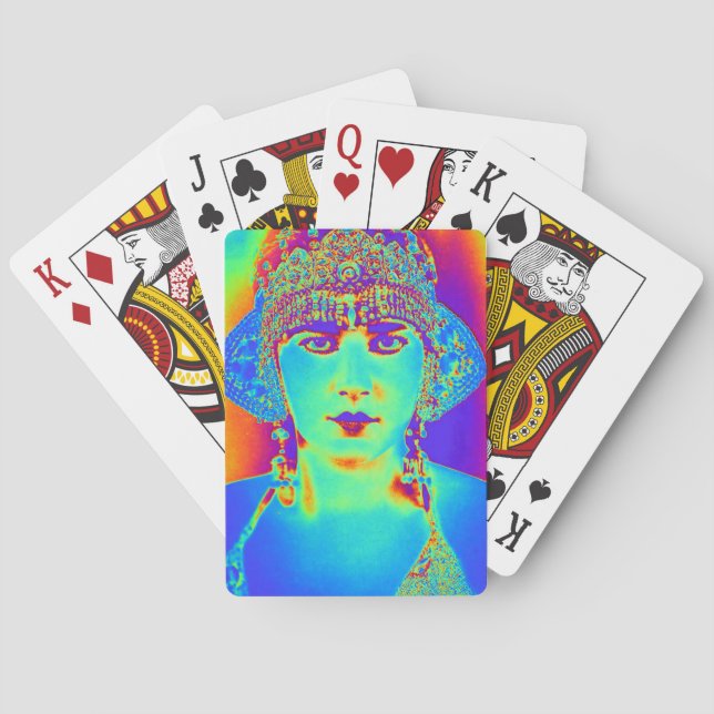 Pop Art Flapper Spielkarten (Rückseite)