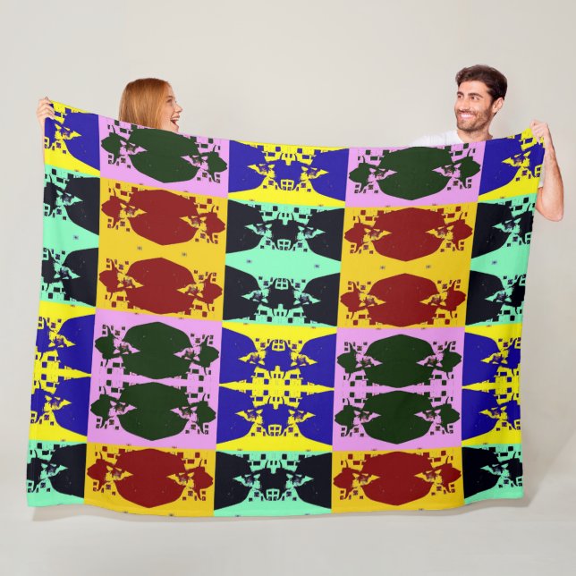 Pop Art Fleecedecke (Beispiel)