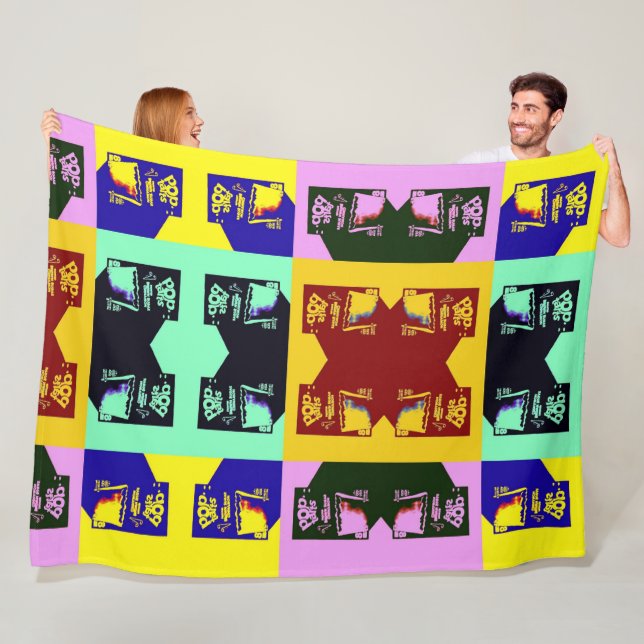 Pop Art Fleecedecke (Beispiel)