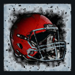 Pop Art Football Helm Poster<br><div class="desc">American Sport Games Digital Artworks - Pop Art Style Football Helmet</div>