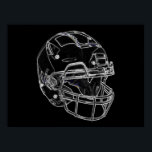 Pop Art Football Helm Poster<br><div class="desc">American Sport Games Digital Artworks - Pop Art Style Football Helmet</div>