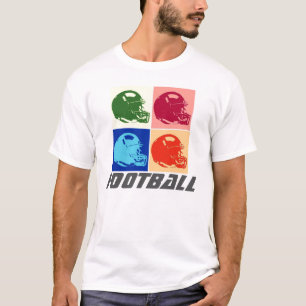 Pop Art Football Helmet T - Shirt - American Sport