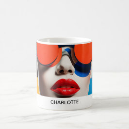 Pop Art Foto Collage Kaffeetasse