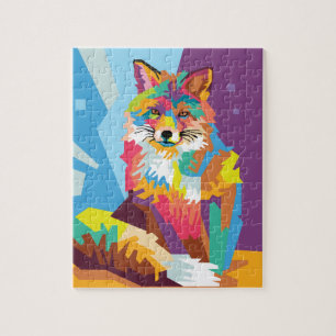 Pop Art Fox Portrait