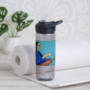 Pop Art Frankenstein-Monster beim Teetrinken im Ha Trinkflasche