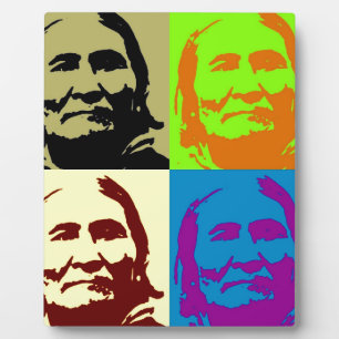 Pop Art Freedom Fighter Geronimo Fotoplatte