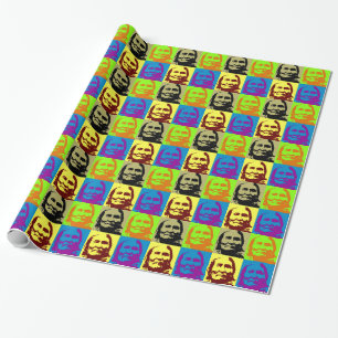 Pop Art Freedom Fighter Geronimo Geschenkpapier